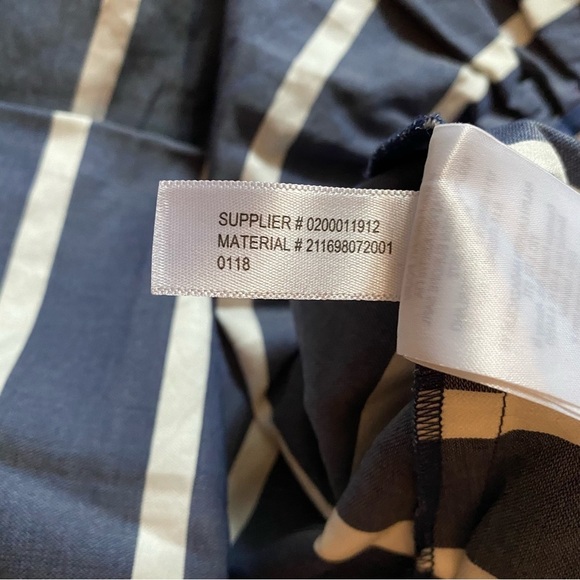 Polo Ralph Lauren Striped A-line Silk/Cotten Blend Navy/white Skirt - Picture 11 of 16